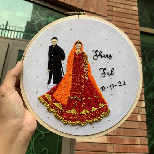 Couple Portrait Hoop
