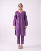 Amethyst embroidered kurta set, design shot