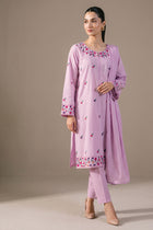 Lilac Embroidered Kurta Set - front