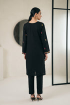 Black Embroidered Kurta Set - back