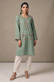 Sage Green Embroidered Kurta Set - front alternate